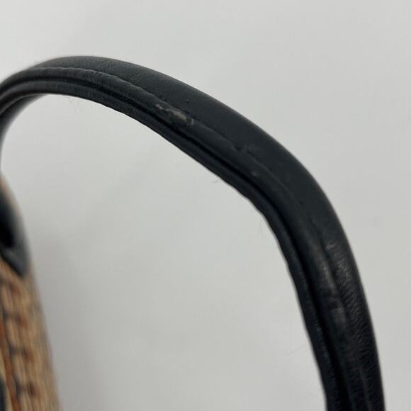 Le Sac Y2K Handmade Woven Hard Shell Purse Boho Coastal Cowgirl Retro Mini - Picture 10 of 10